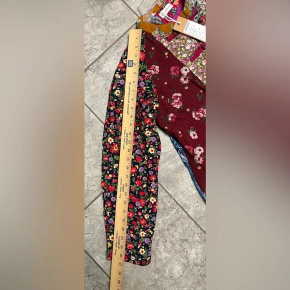 Luan Zai Jiang Nan women’s Floral Patchwork overcoat Asian housecoat Sz Med - Picture 7 of 9